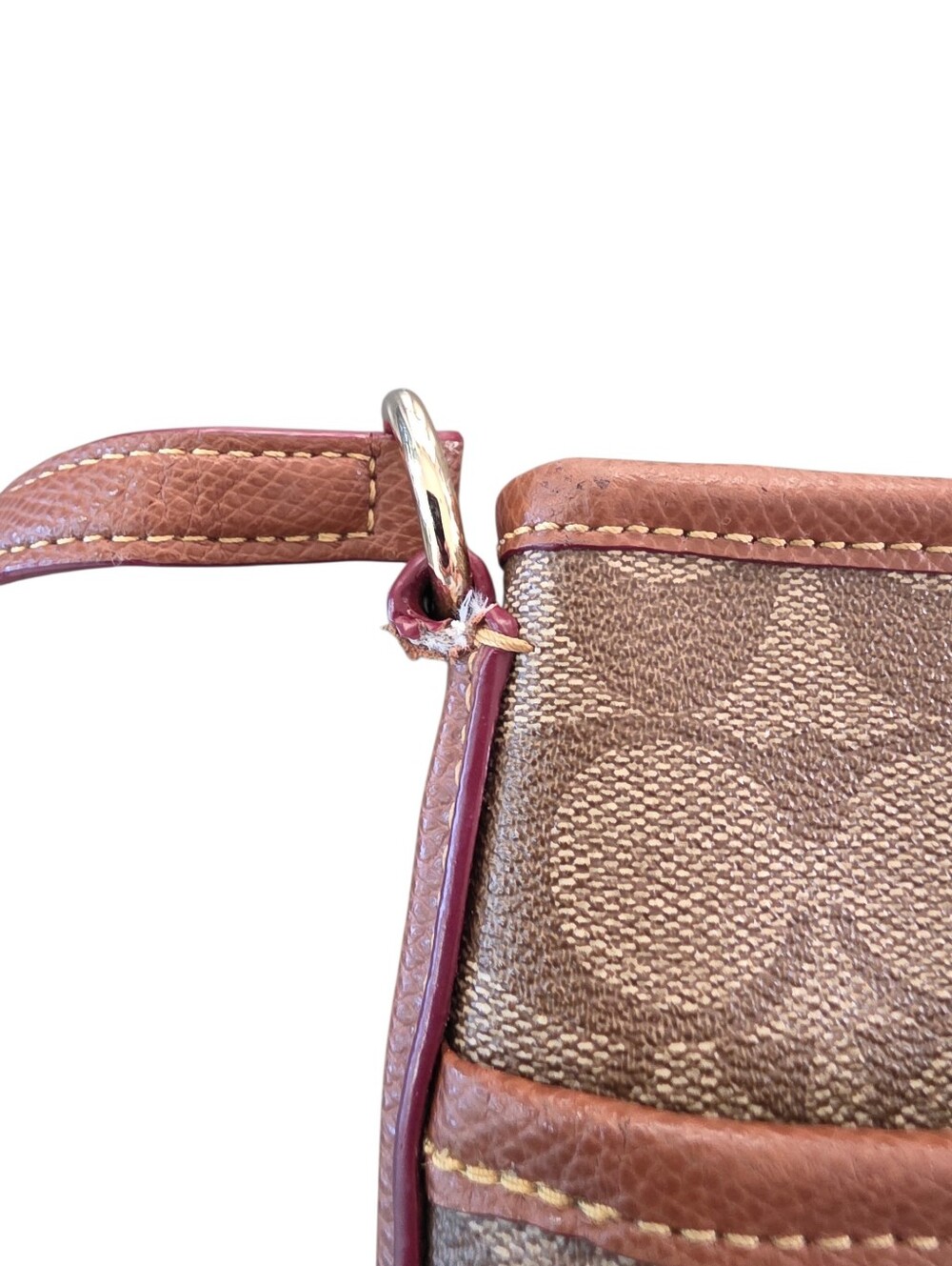 Coach Signature Crossbody File Bag in Saddle/Tan  Canvas - Picture 16 of 16